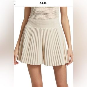A.L.C vegan leather shorts